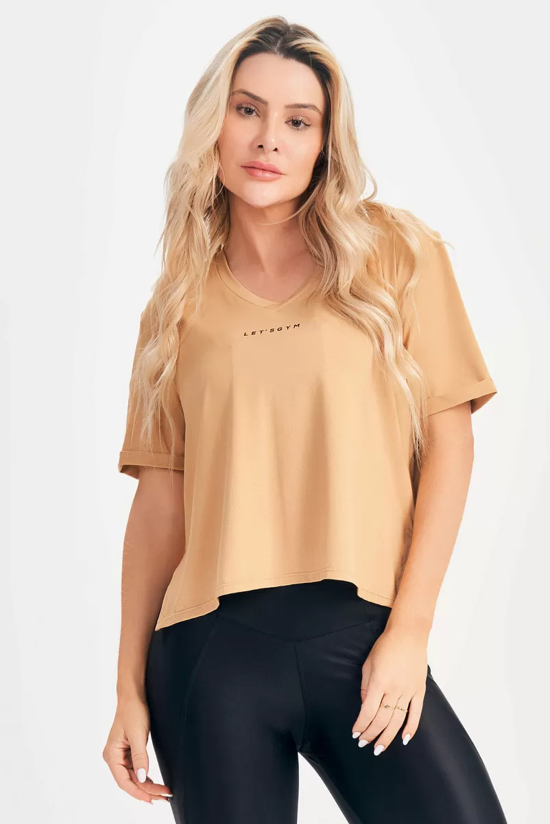 Lets Gym - Fatale Sand T-Shirt - 2655AR