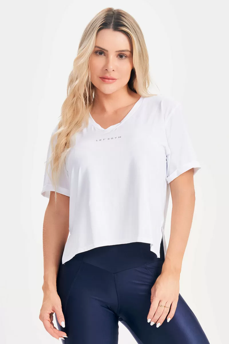 Lets Gym - Camiseta Fatale Branco - 2655BR