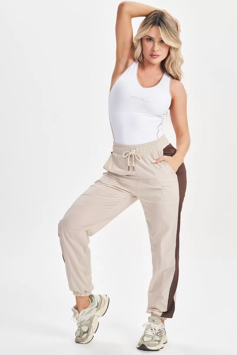 Lets Gym - White Drop Shot Bodysuit - 2686BR