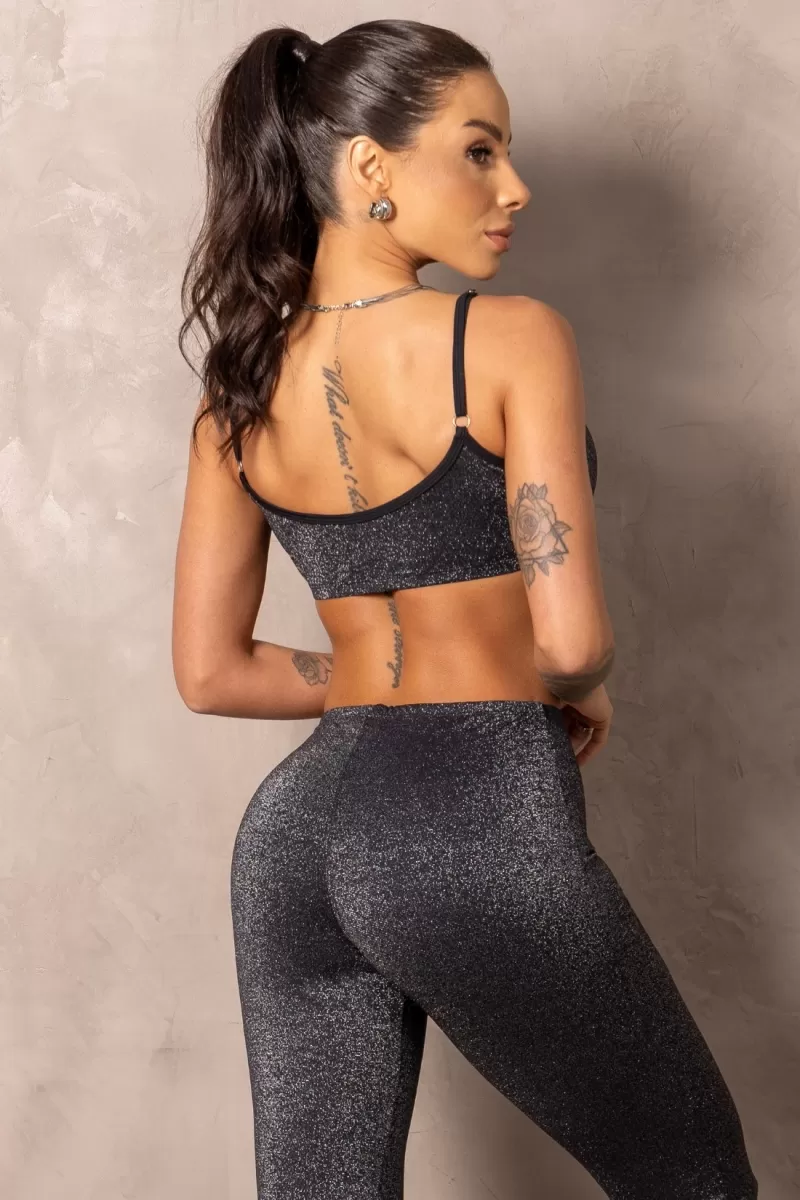 Hipkini - Top Balance Preto com Brilho - 33331134