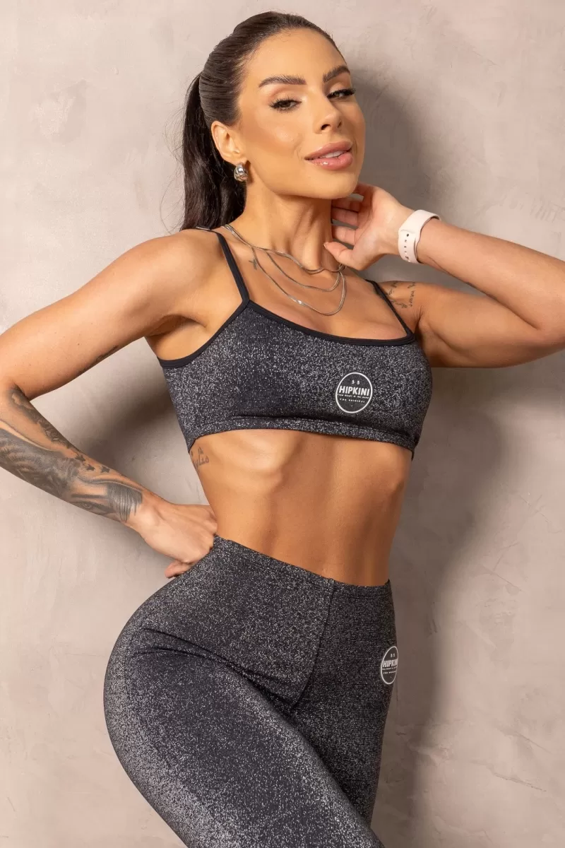 Hipkini - Top Balance Preto com Brilho - 33331134