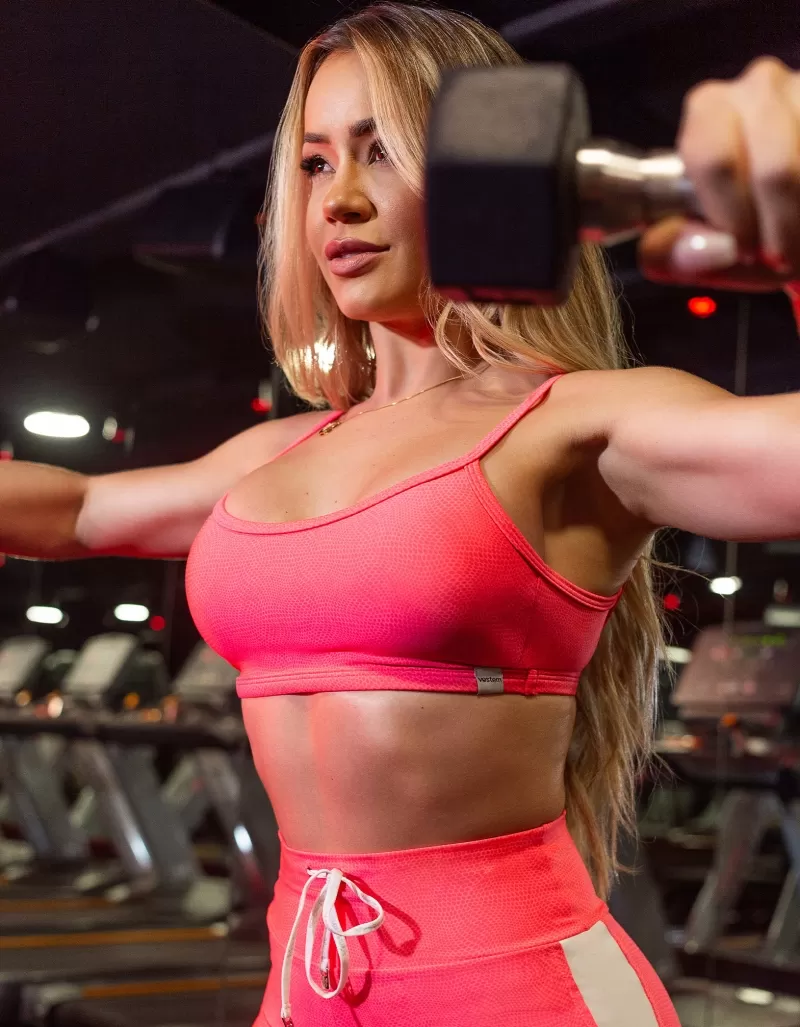 Vestem - Top Média Sustentação Strong Ovals Myst Pitaya - TOP1240.PE.E1312.I25