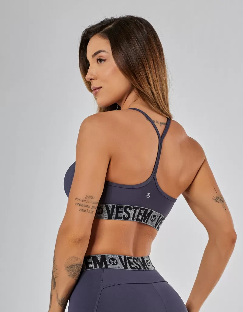 Vestem - Top Alças Finas Média Sustentação Bliss Carbox - TOP1227.PE.C0437