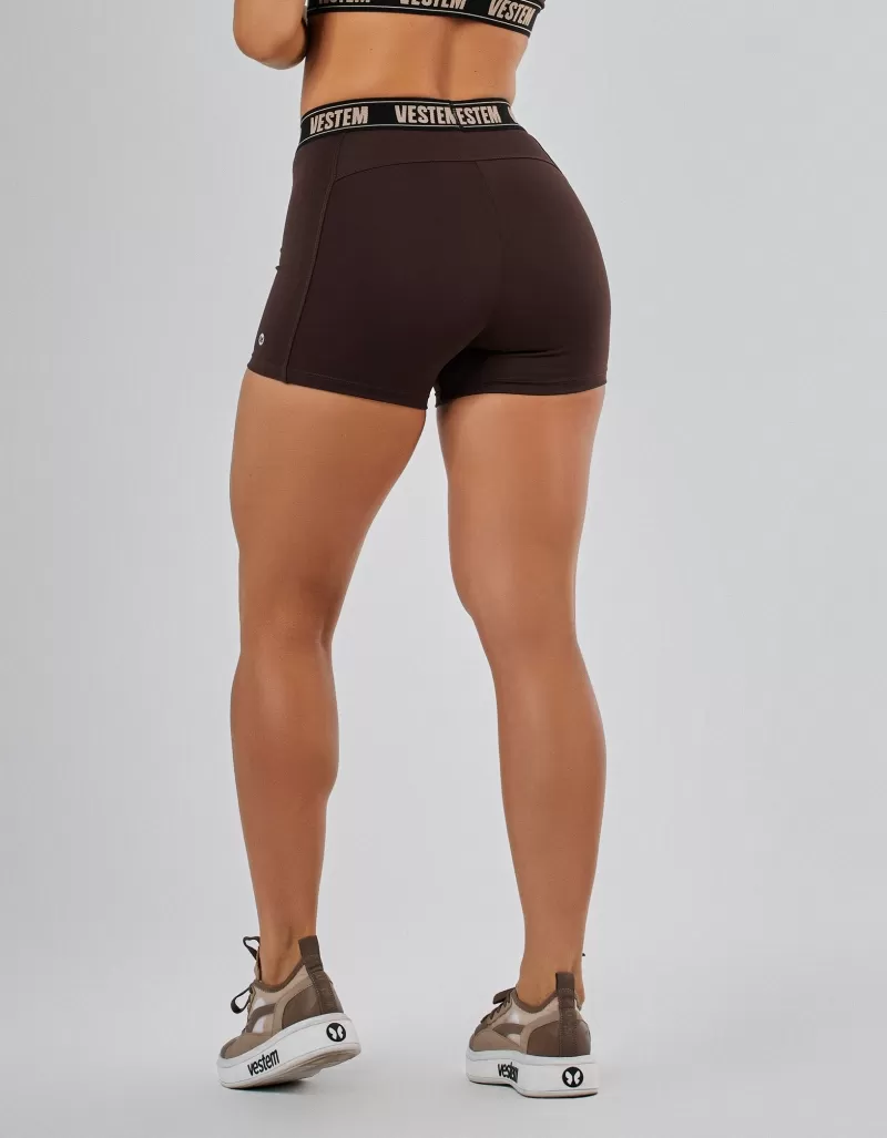 Vestem - Shorts Zircônia Marrom Coffee - SH491.PE.C0601