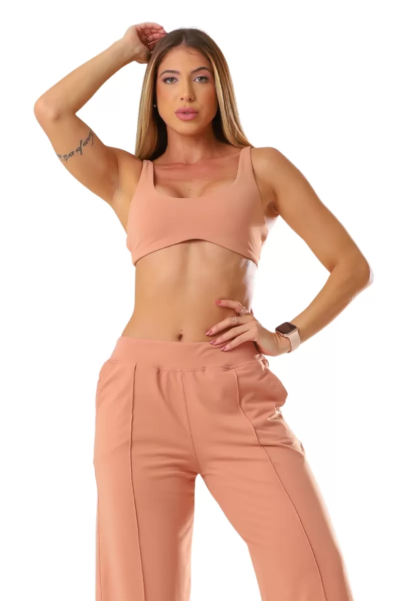 Garotafit - Top Sloopy Caramelo - TOB104OC