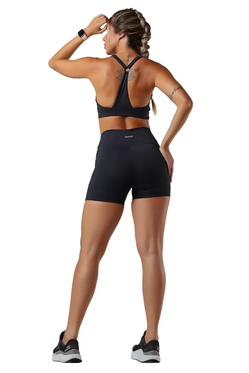 Garotafit - Black Spoony Shorts Set - SCJ138A