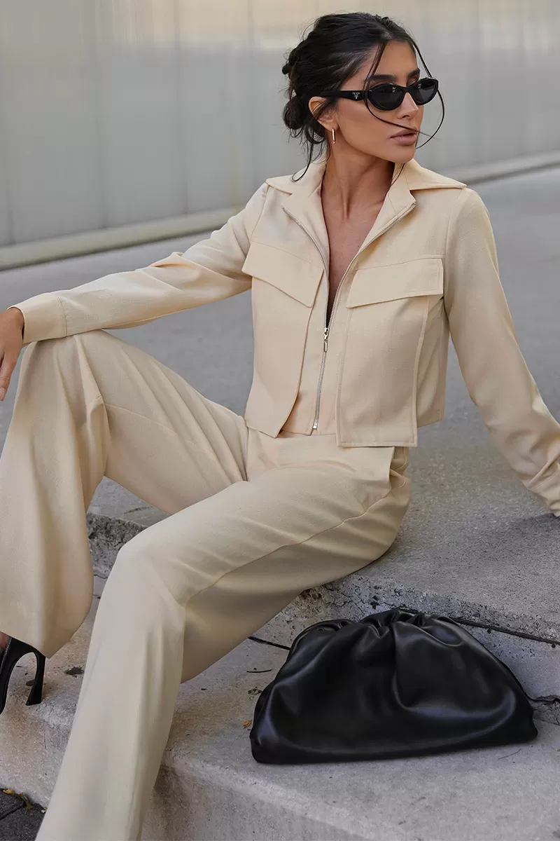 Dot Clothing - Set Dot Clothing Pantalona Shirt Zipper Butter - 2755OFF