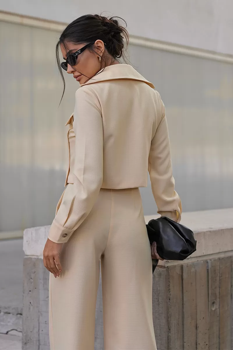 Dot Clothing - Set Dot Clothing Pantalona Shirt Zipper Butter - 2755OFF