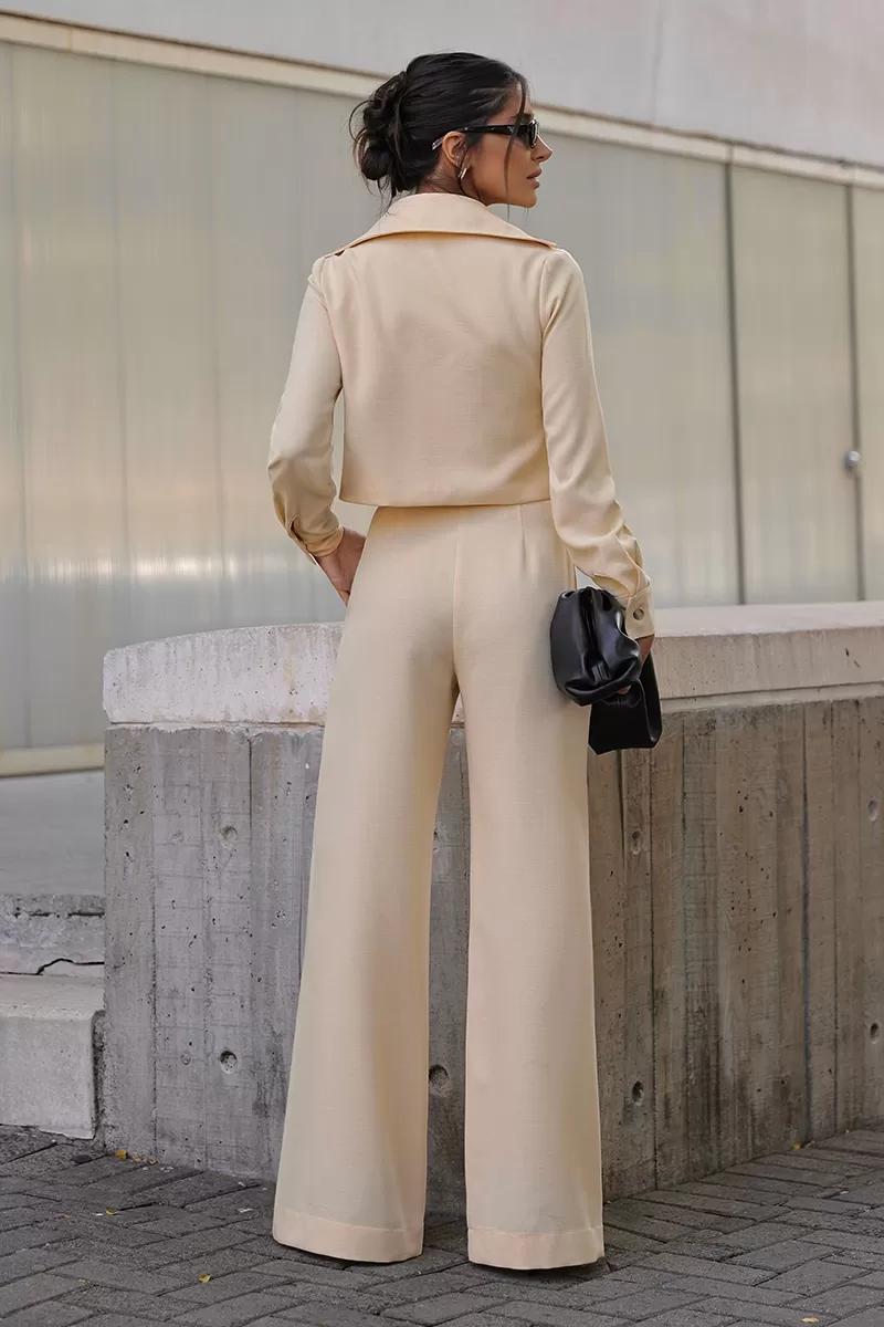 Dot Clothing - Set Dot Clothing Pantalona Shirt Zipper Butter - 2755OFF