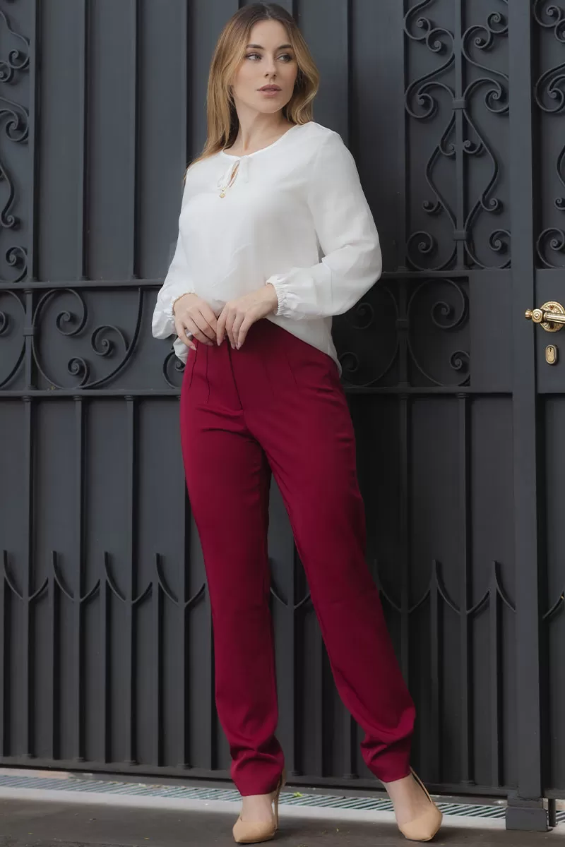 Miss Misses - Elis Long Sleeve Shirt with Off White Toe - 54589030