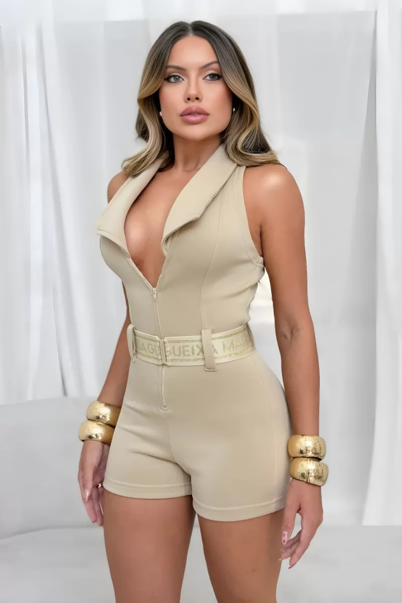 MARIA GUEIXA - MACACÃO COM CINTO MARIA GUEIXA - 12836