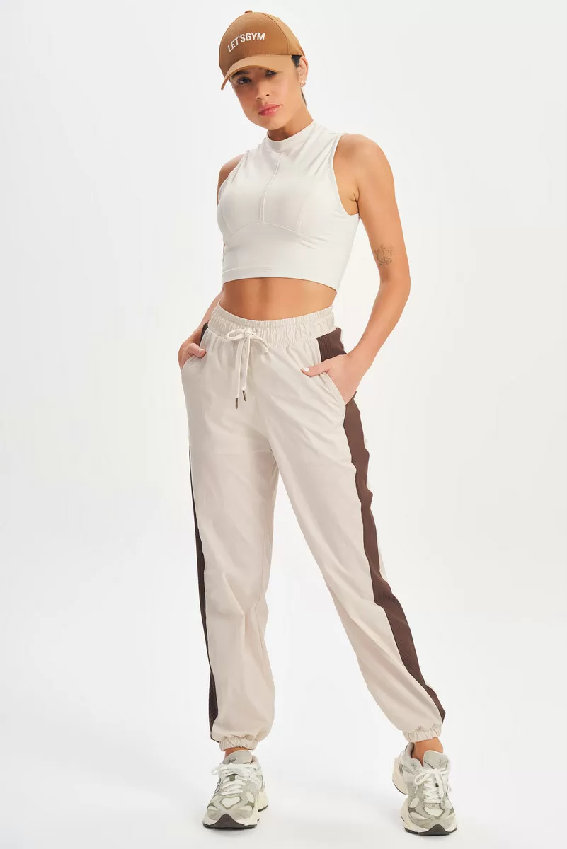 Lets Gym - Calça Jogger Up Off White - 2648OFW
