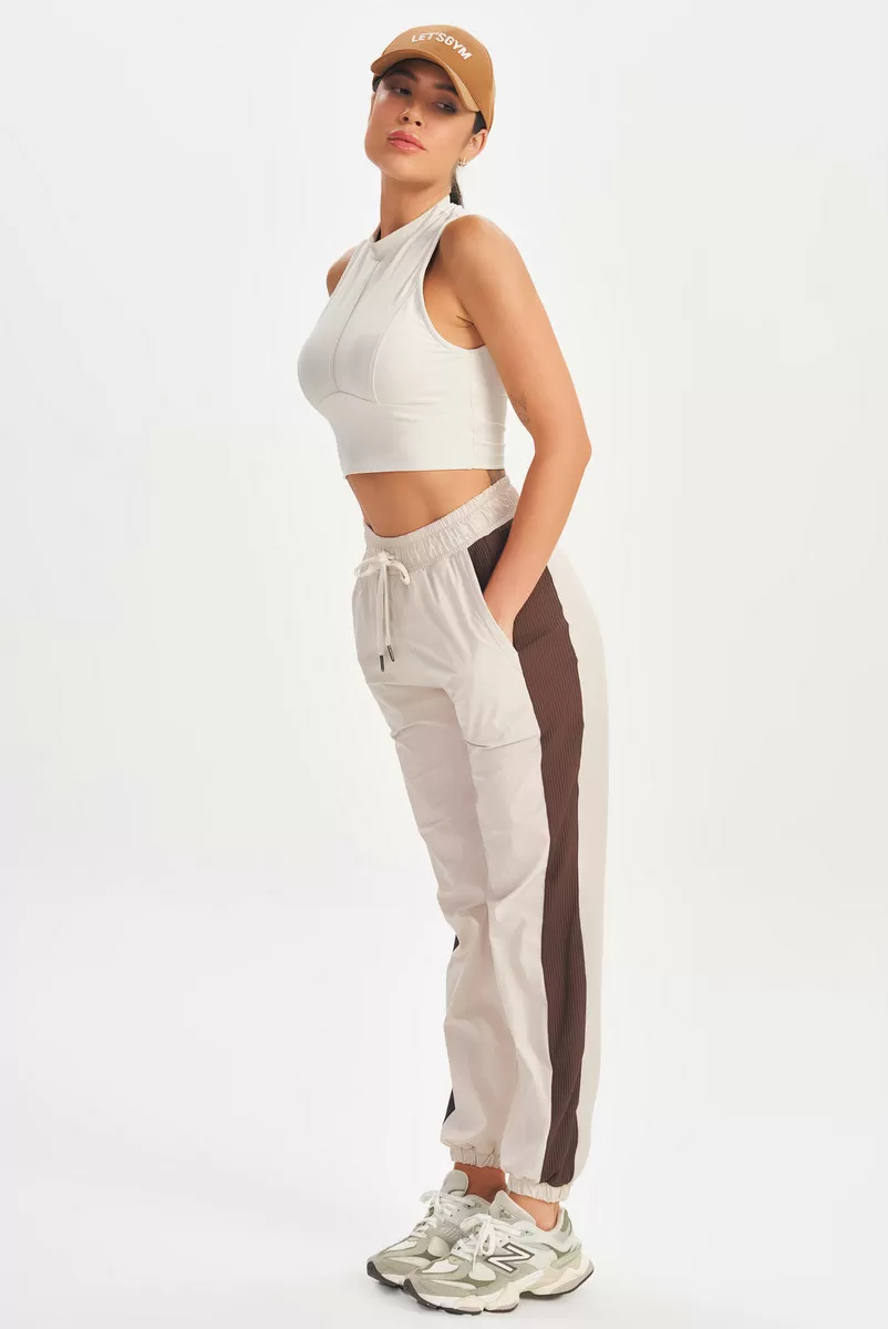 Lets Gym - Off White Jogger Pants - 2648OFW