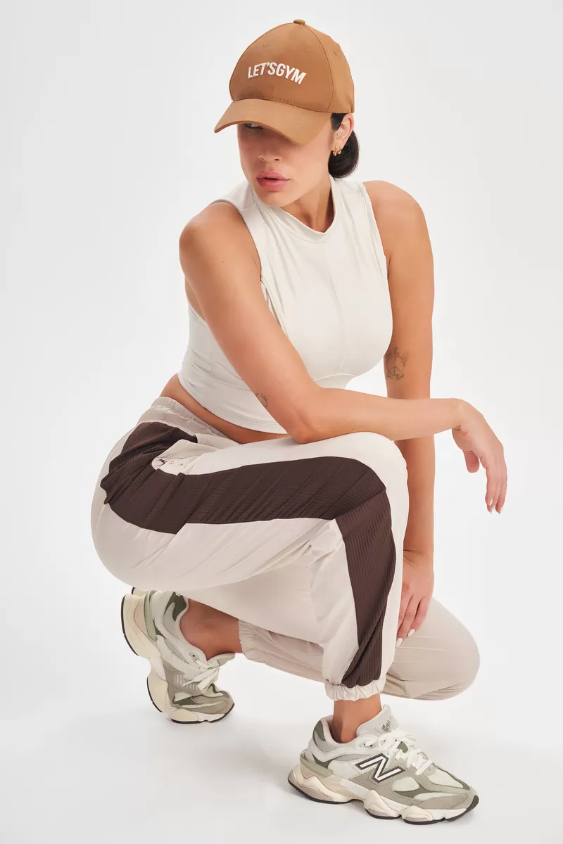 Lets Gym - Off White Jogger Pants - 2648OFW