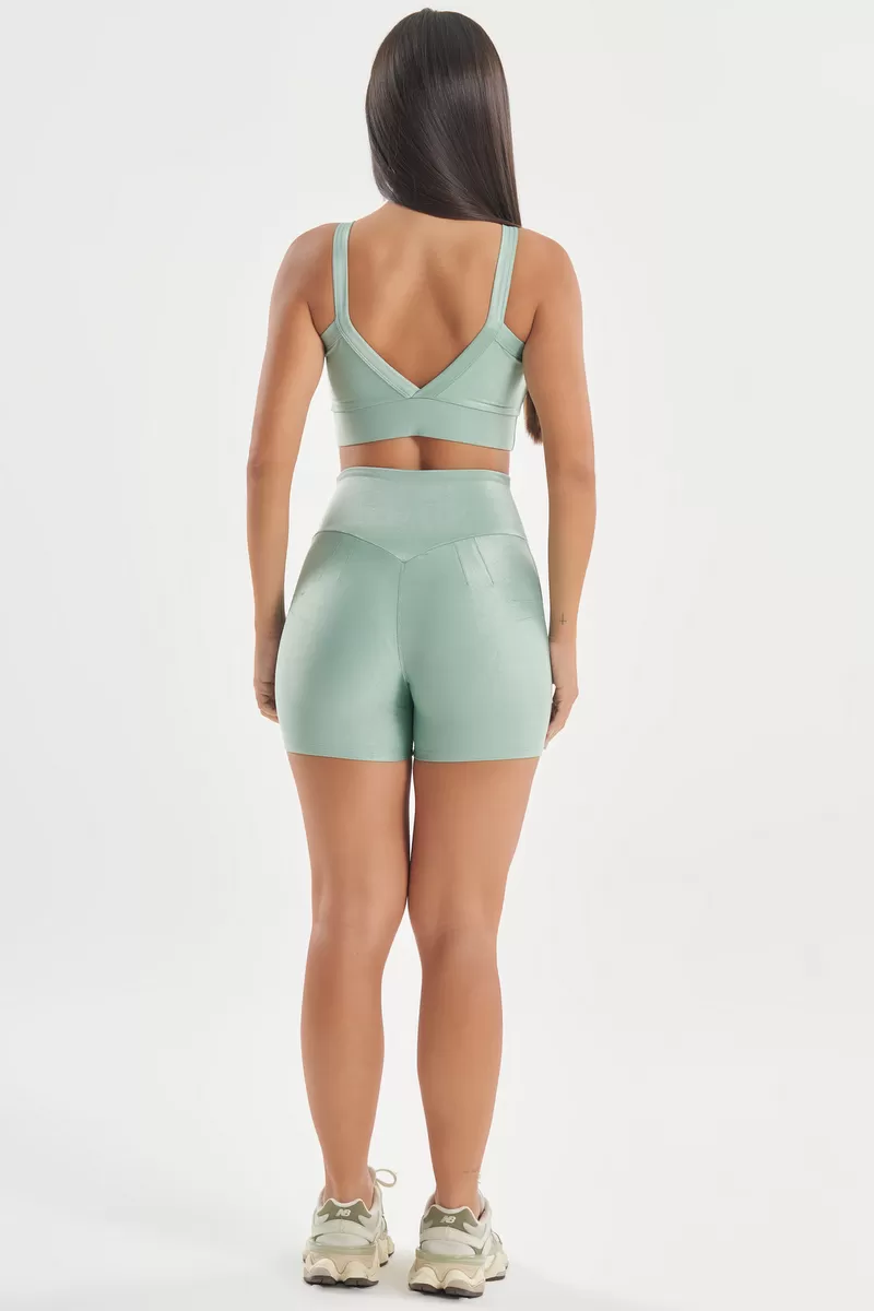 Lets Gym - Short Bright Verde Vintage - 2143BVDV