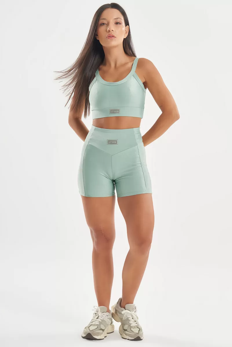 Lets Gym - Short Bright Verde Vintage - 2143BVDV