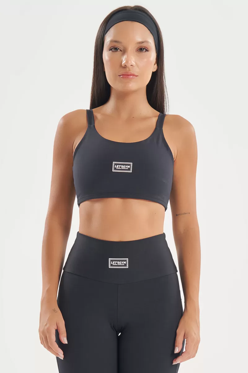 Lets Gym - Top Basic Colors Preto - 2720PT
