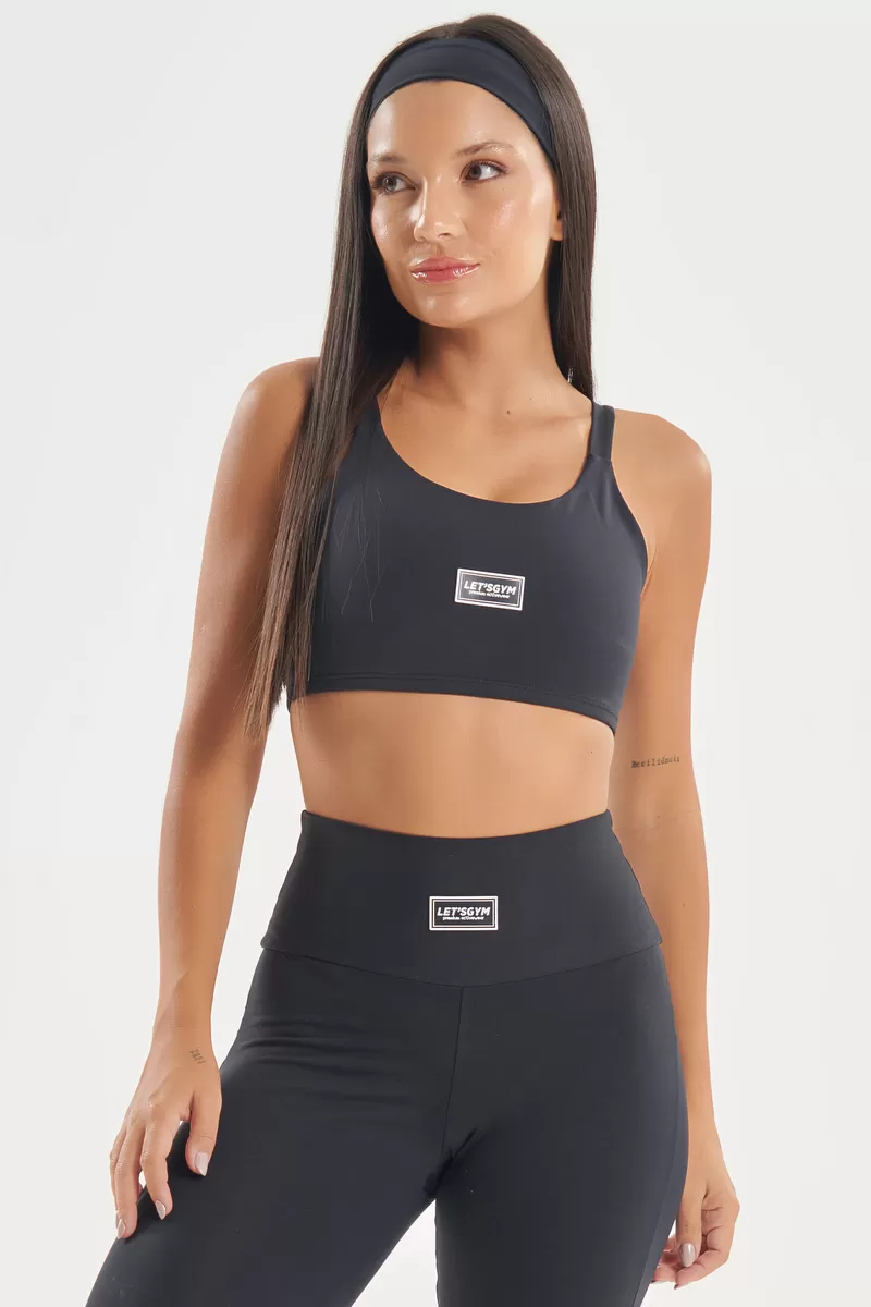 Lets Gym - Top Basic Colors Preto - 2720PT