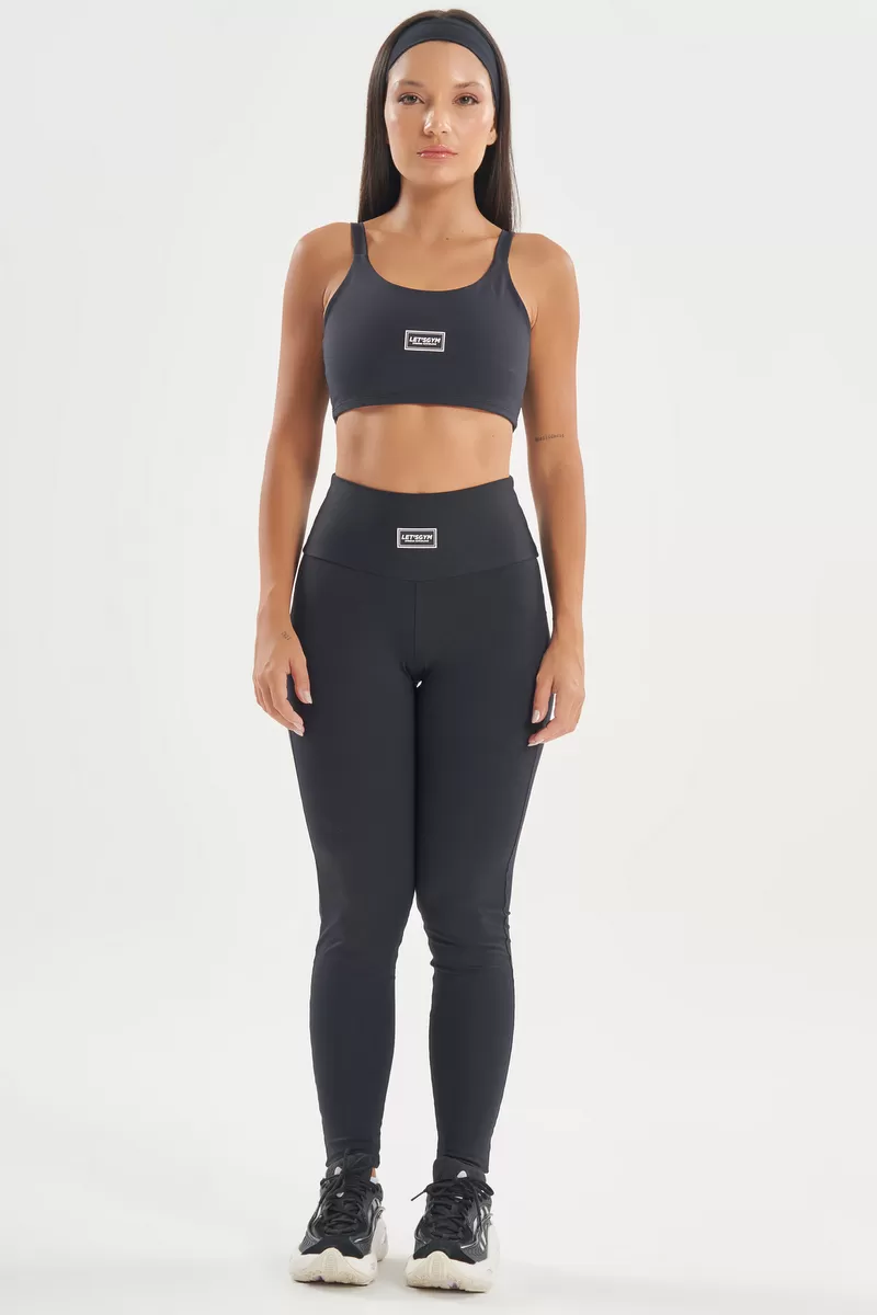 Lets Gym - Top Basic Colors Preto - 2720PT