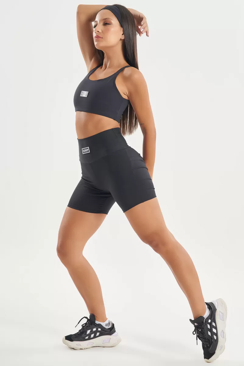 Lets Gym - Shorts Basic Colors Preto - 2722PT