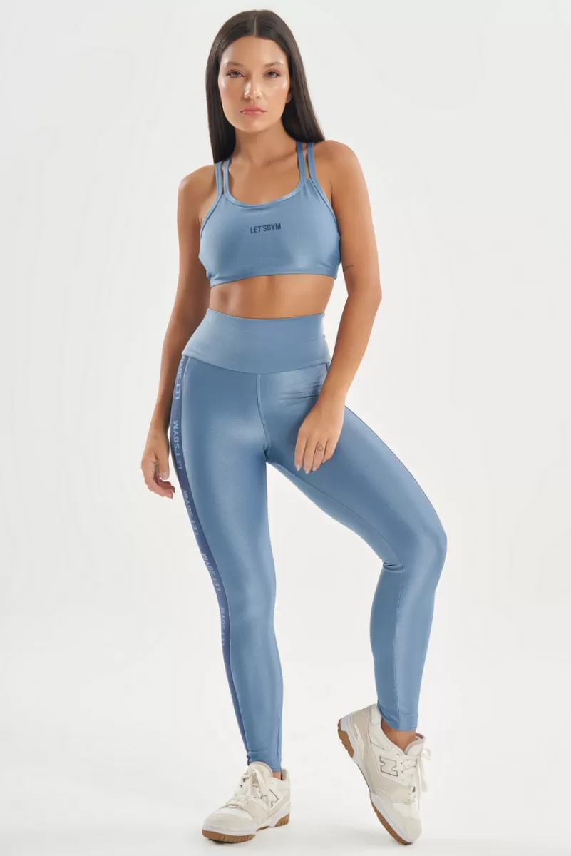 Lets Gym - Top Shades Azul Vintage - 2730AZV