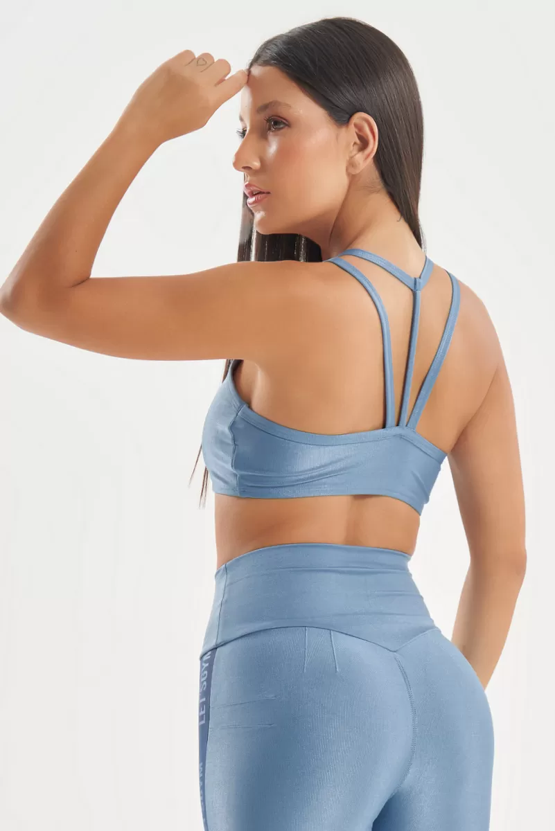 Lets Gym - Top Shades Azul Vintage - 2730AZV