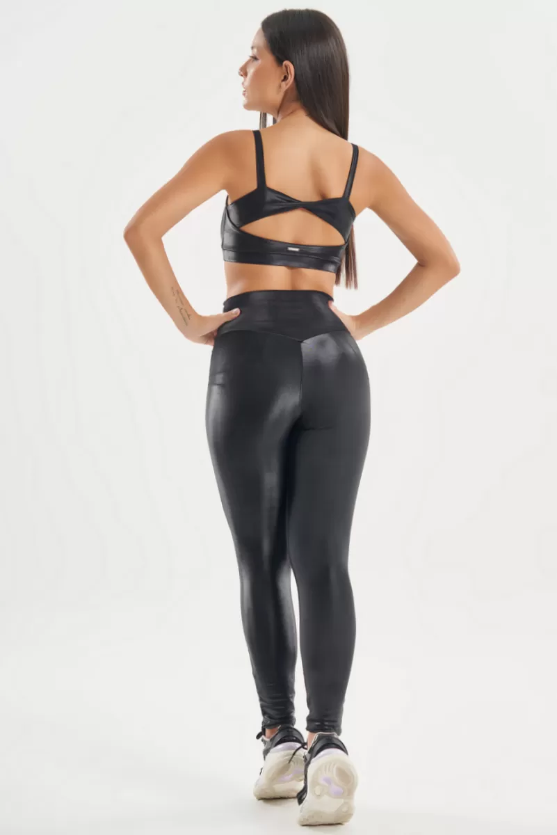 Lets Gym - Top Night Flush Preto - 2738PT