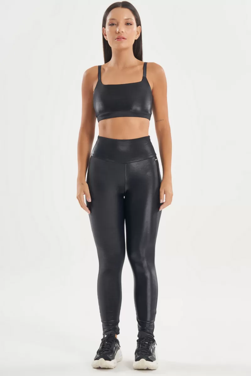 Lets Gym - Top Night Flush Preto - 2738PT