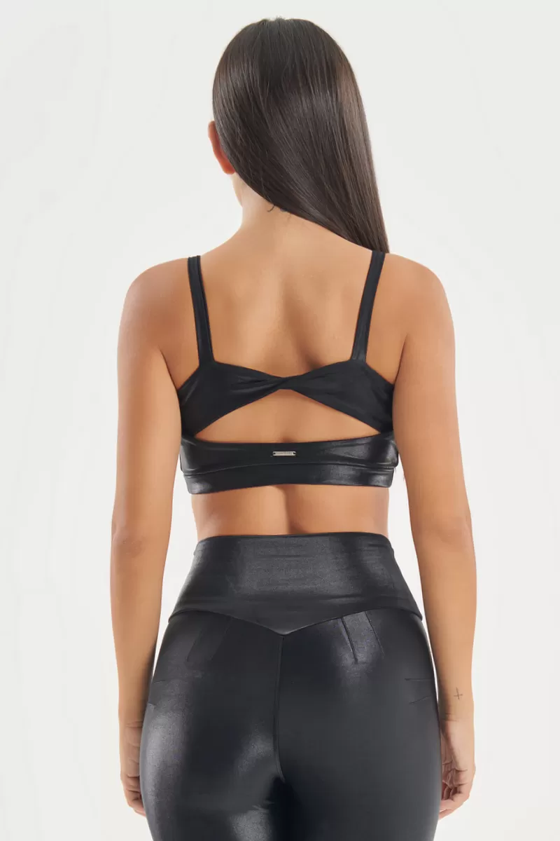 Lets Gym - Top Night Flush Preto - 2738PT