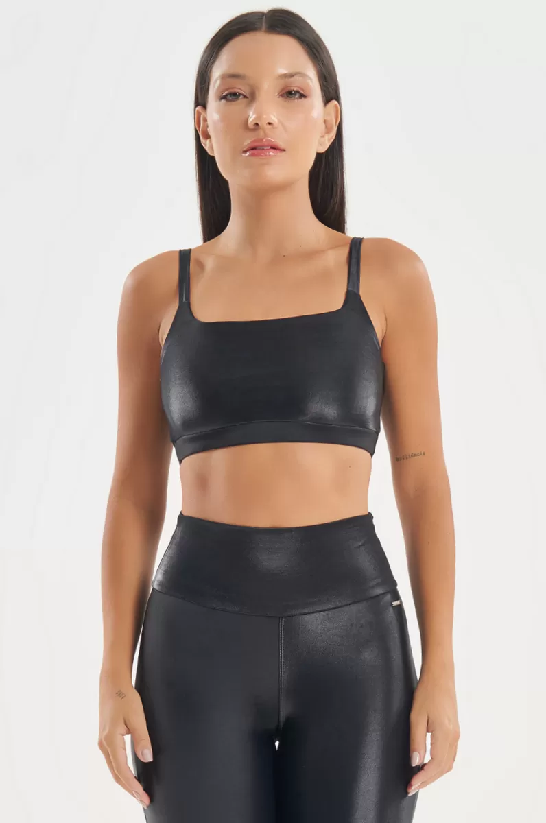 Lets Gym - Top Night Flush Preto - 2738PT