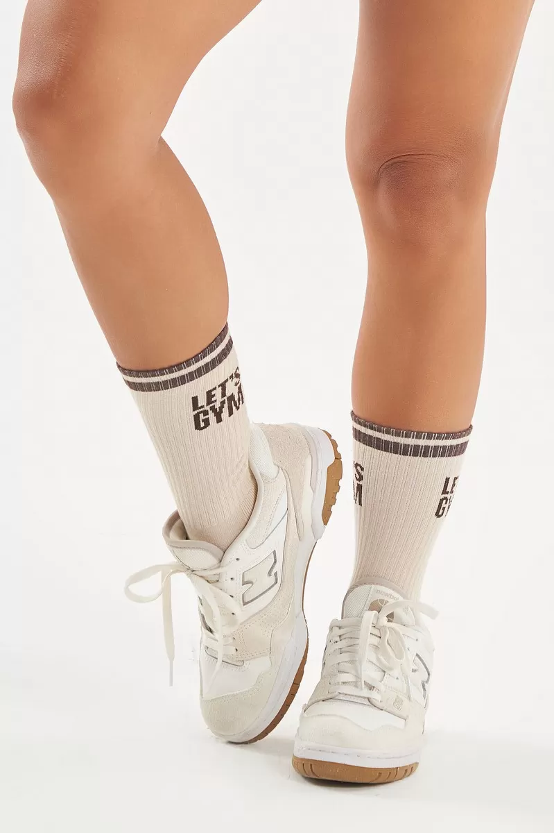 Lets Gym - Socks Lets Gym Coffee - 2851CF