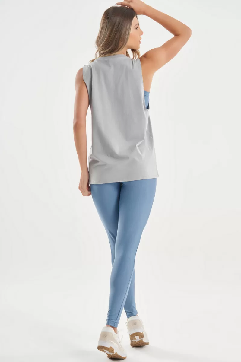 Lets Gym - Regata Soft Basic Cinza - 2848CZ