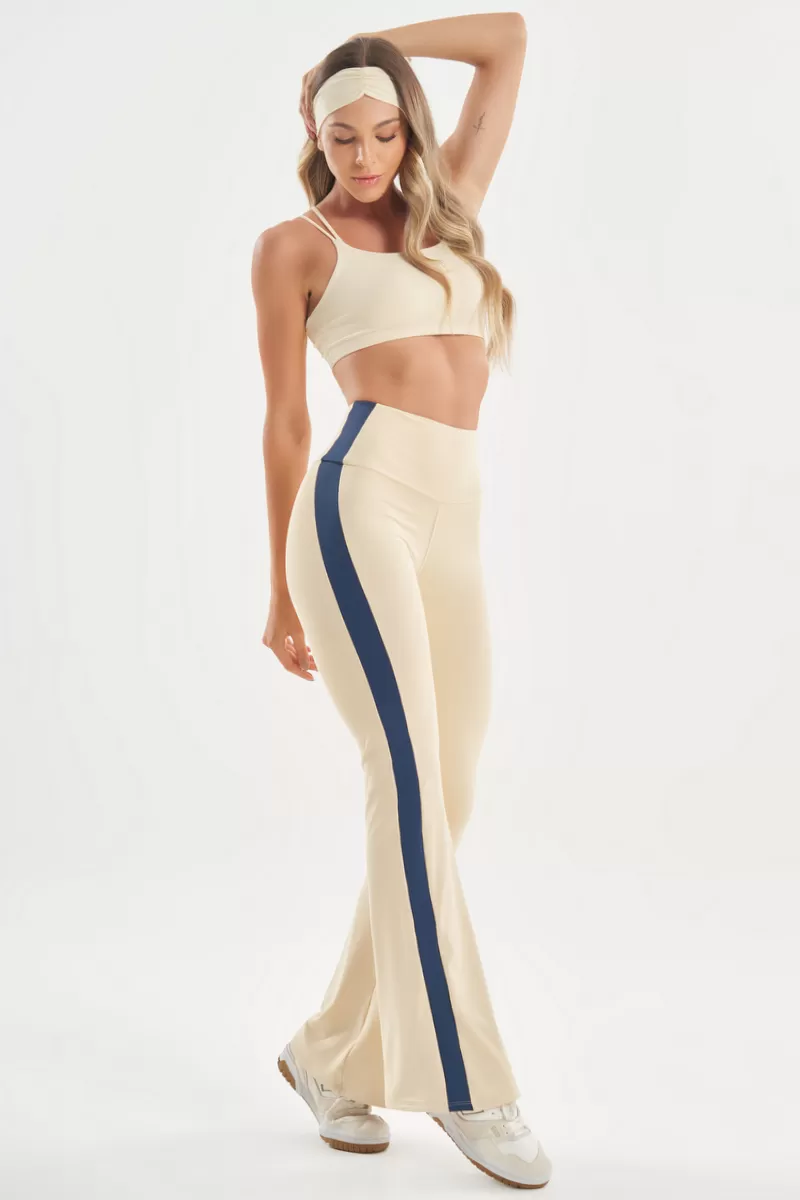 Lets Gym - Calça Flare Soft Balance Manteiga - 2768MT
