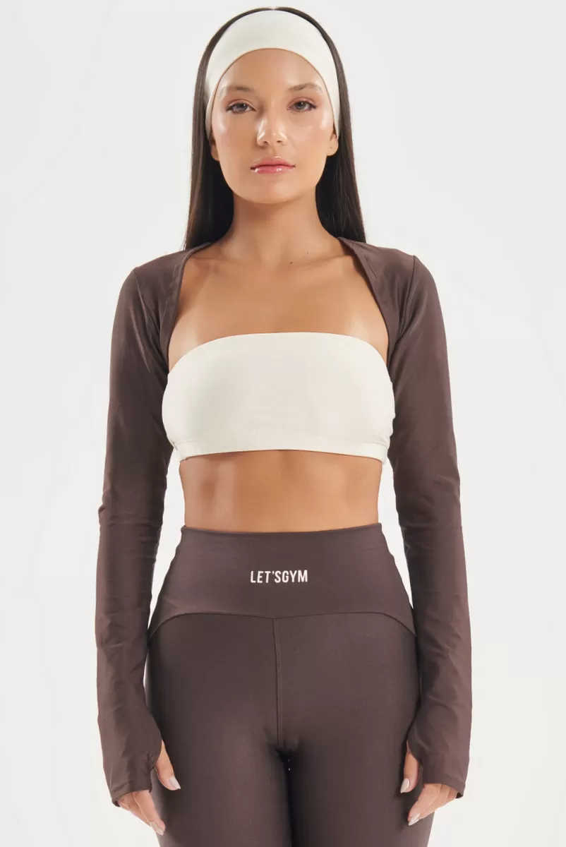 Lets Gym - Off White Functional Band Top - 2774OFW