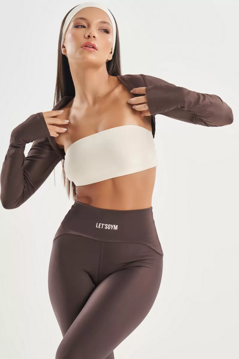 Lets Gym - Off White Functional Band Top - 2774OFW