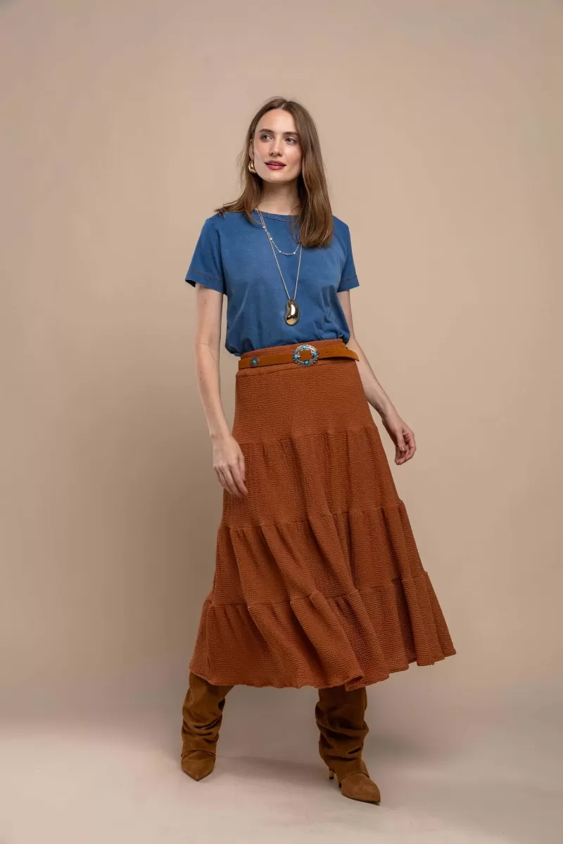 Hidrogênio - SAIA LONGUETTI 3 MARIAS MARROM - 20431031