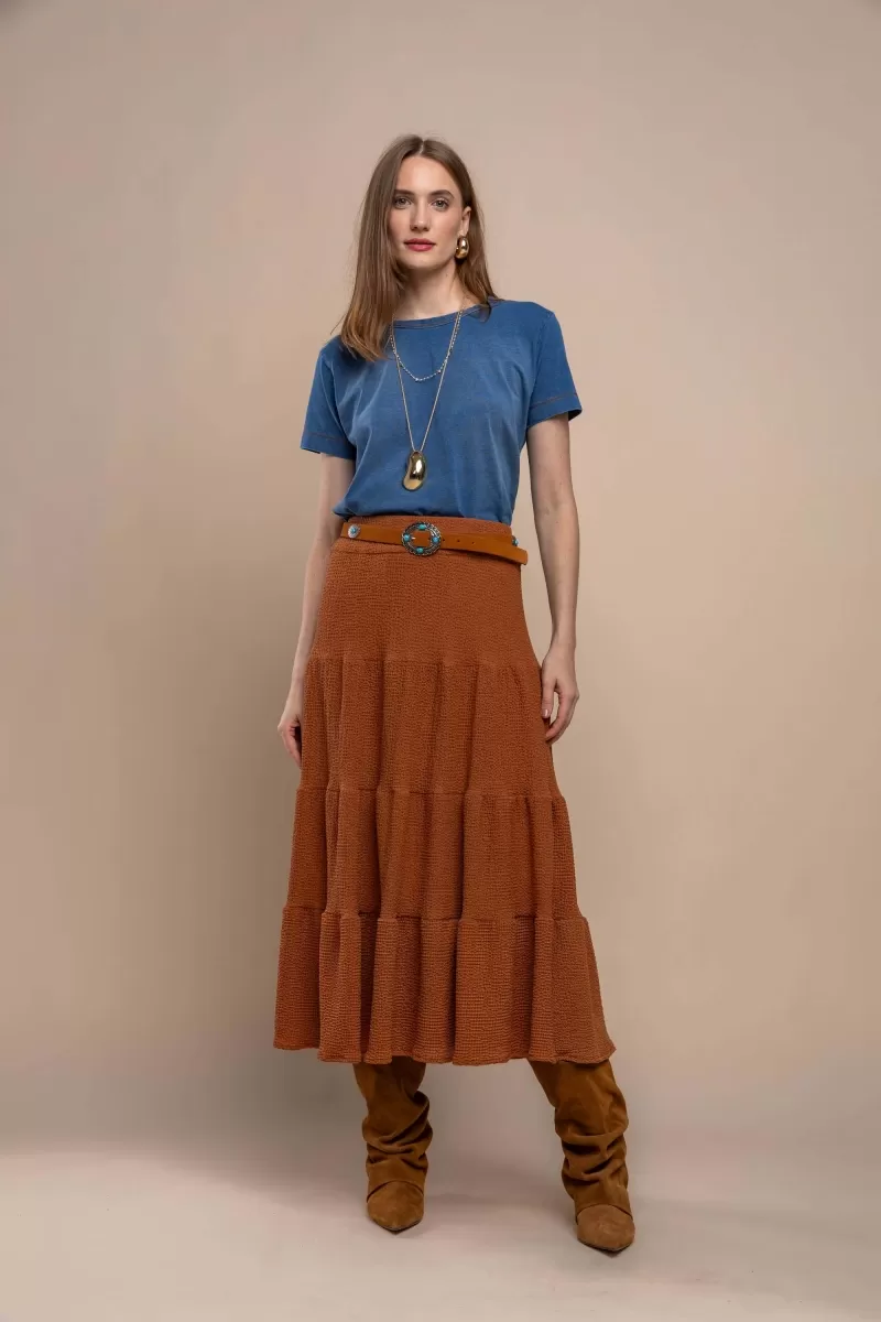 Hidrogênio - SAIA LONGUETTI 3 MARIAS MARROM - 20431031