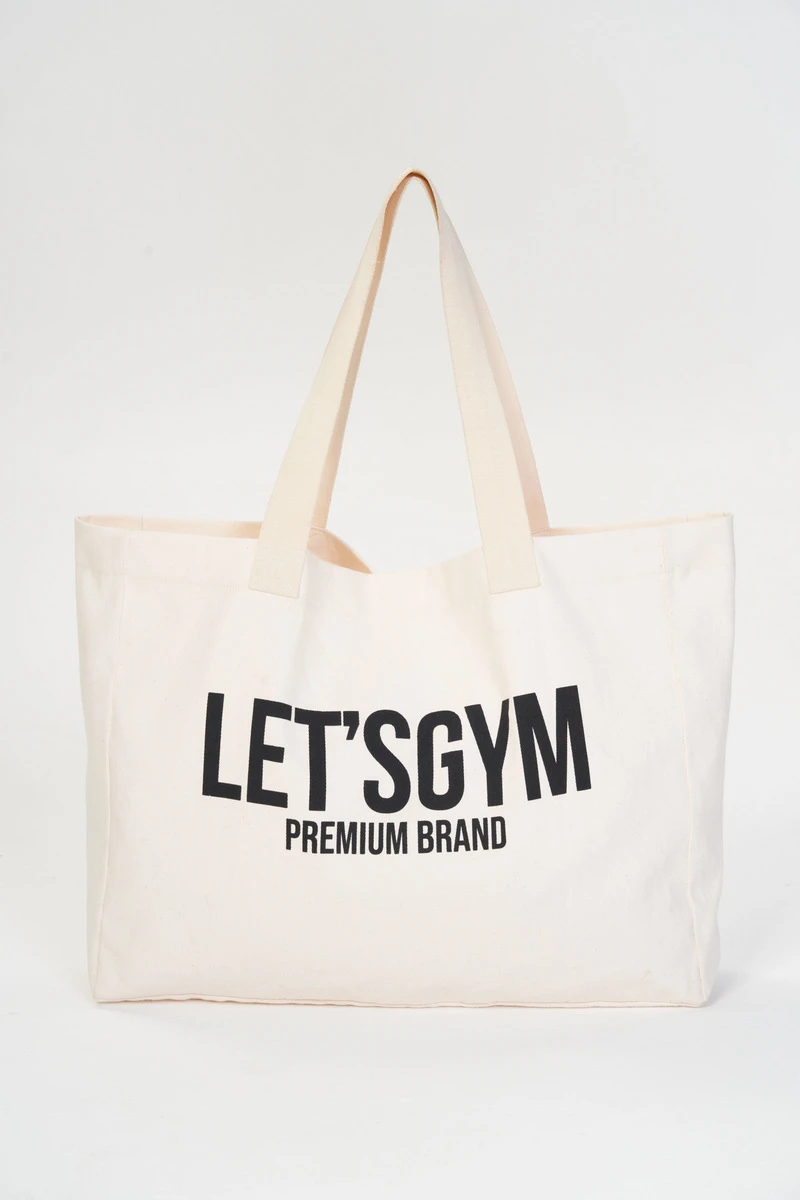 Lets Gym - Lets Gym Off White Ecobag - 2805OFW