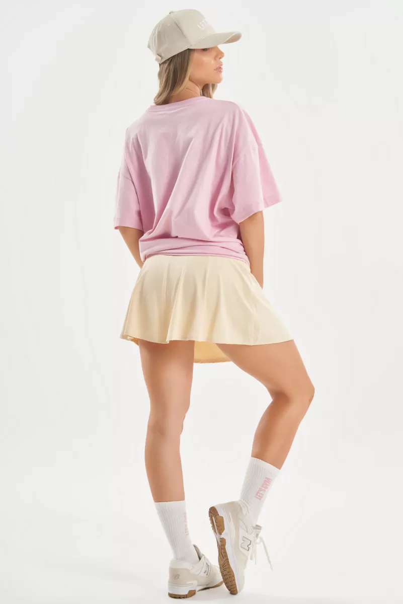 Lets Gym - Camiseta Oversized Minimal Glow Rosa Claro - 2842ROC