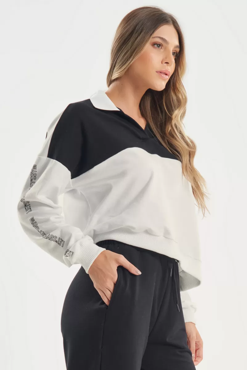 Lets Gym - Black Champions Blouse - 2781PT