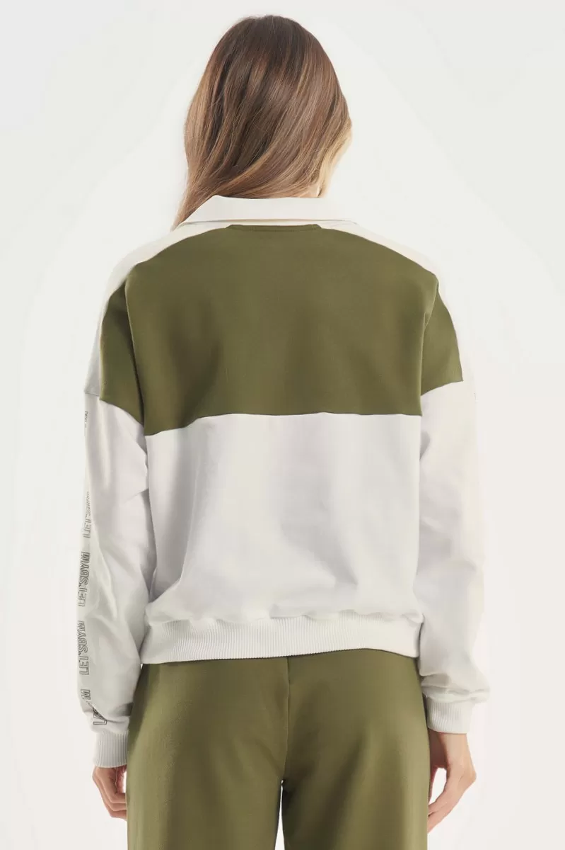 Lets Gym - Military Green Champions Blouse - 2781VDM