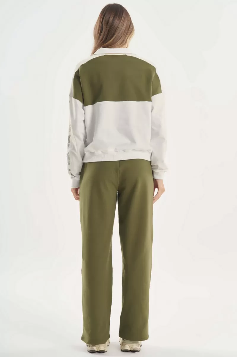 Lets Gym - Calça Pantalona Champions Verde Militar - 2782VDM