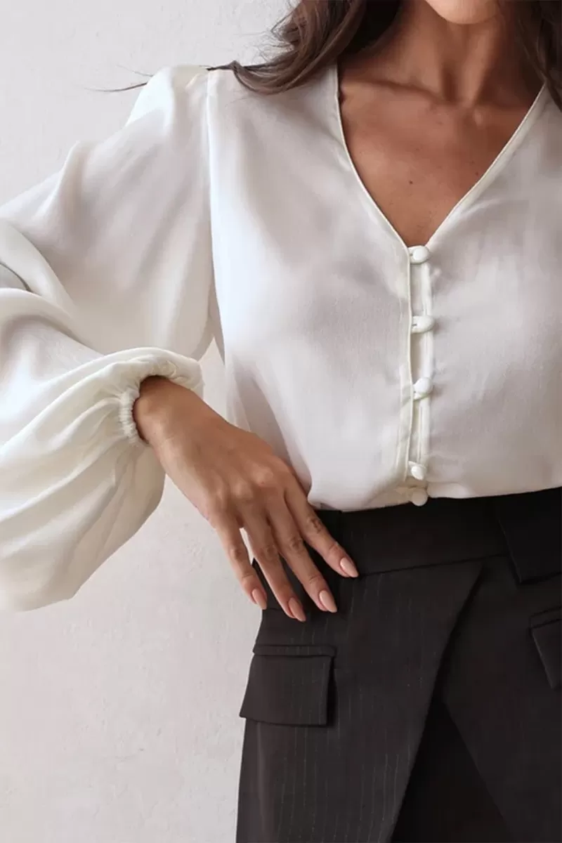 Dot Clothing - Camisa Dot Clothing Sem Gola Branco - 2683BRANCO