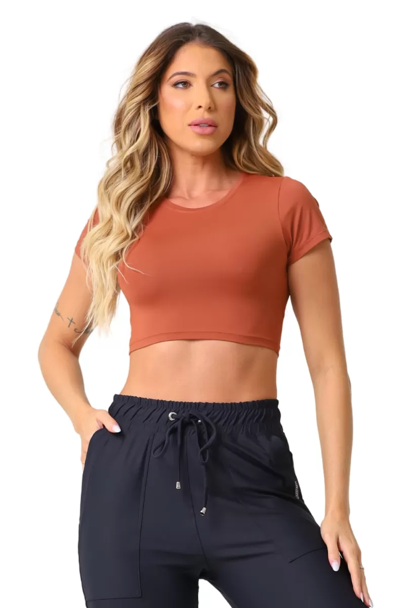 Garotafit - Cropped Lofty Avelã - BL245NA