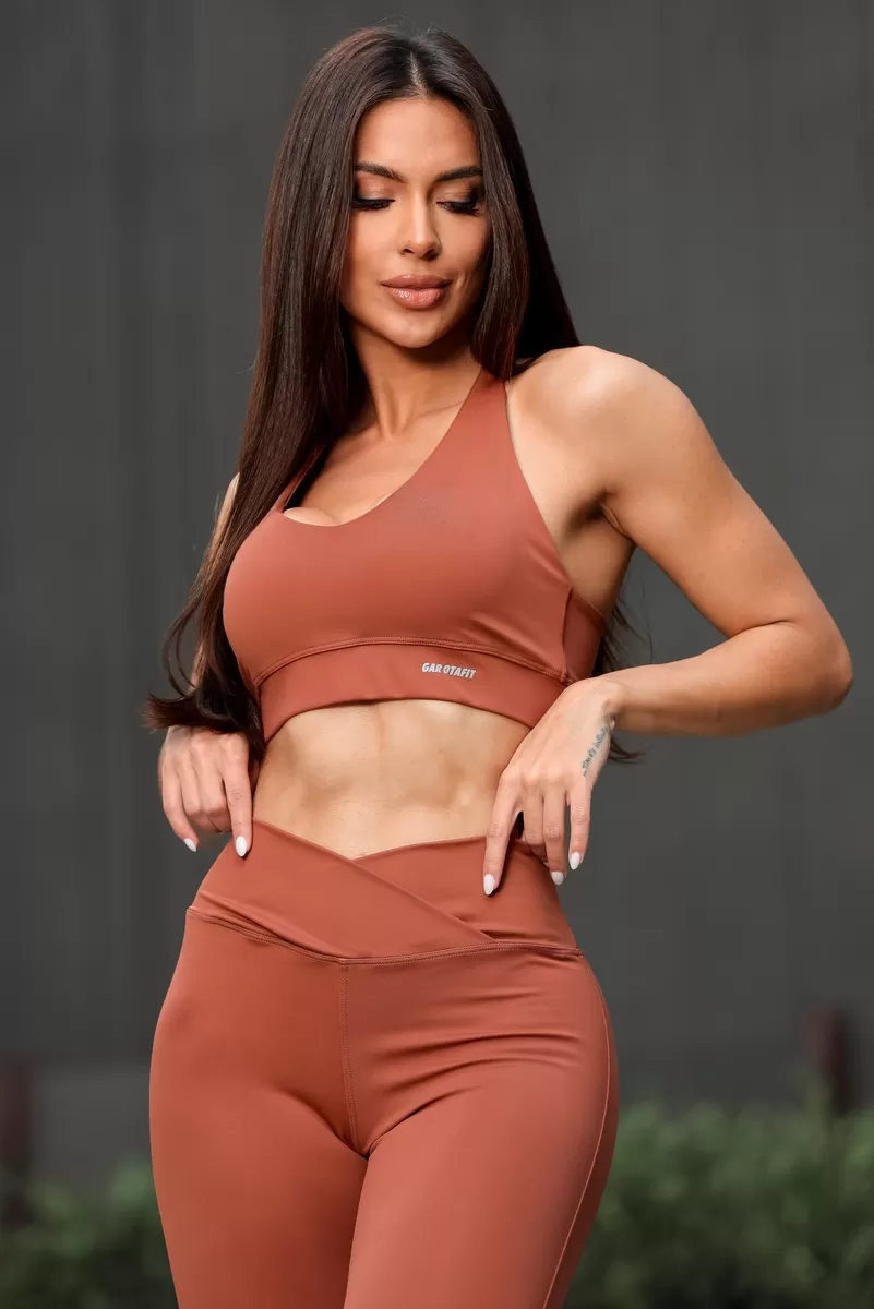 Garotafit - Top Kooky Chocolate - TOB112CH