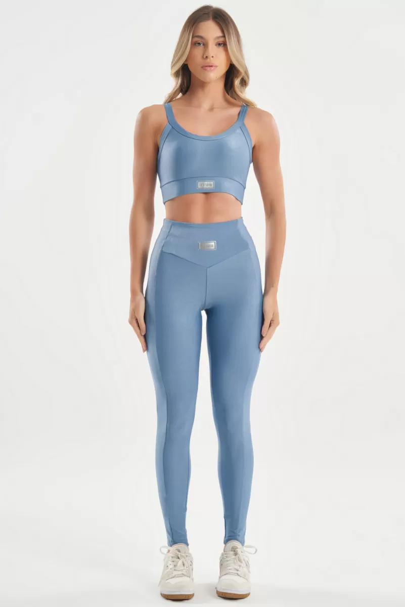 Lets Gym - Top Bright Azul Vintage - 2141BAZV