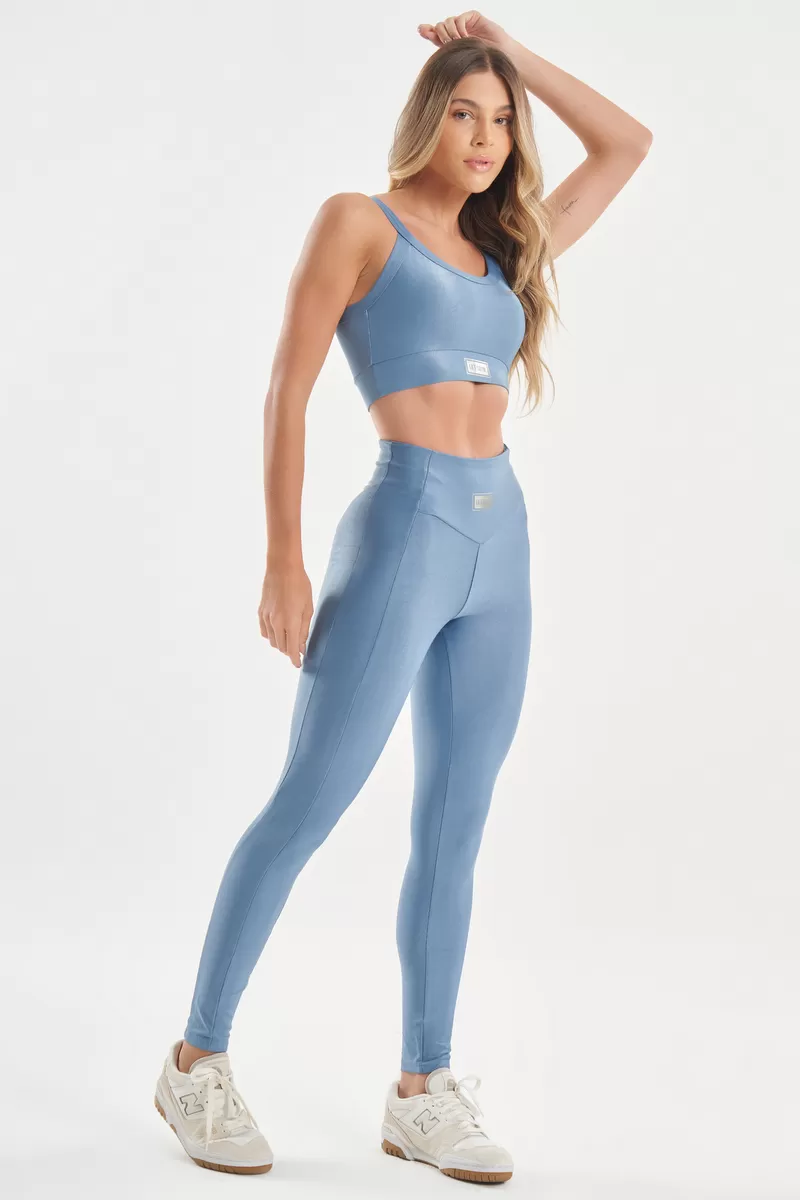 Lets Gym - Top Bright Azul Vintage - 2141BAZV