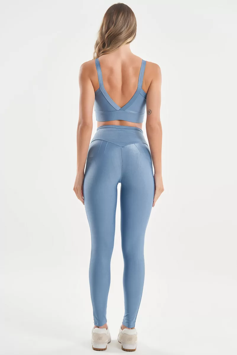 Lets Gym - Legging Bright Azul Vintage - 2142BAZV