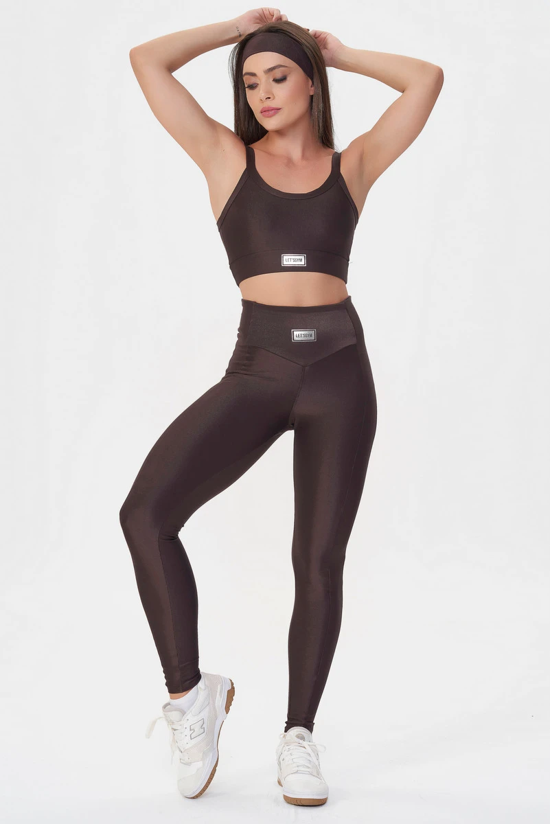 Lets Gym - Bright Coffee Leggings - 2142BCF
