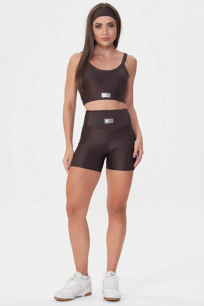 Lets Gym - Short Bright Coffee - 2143BCF